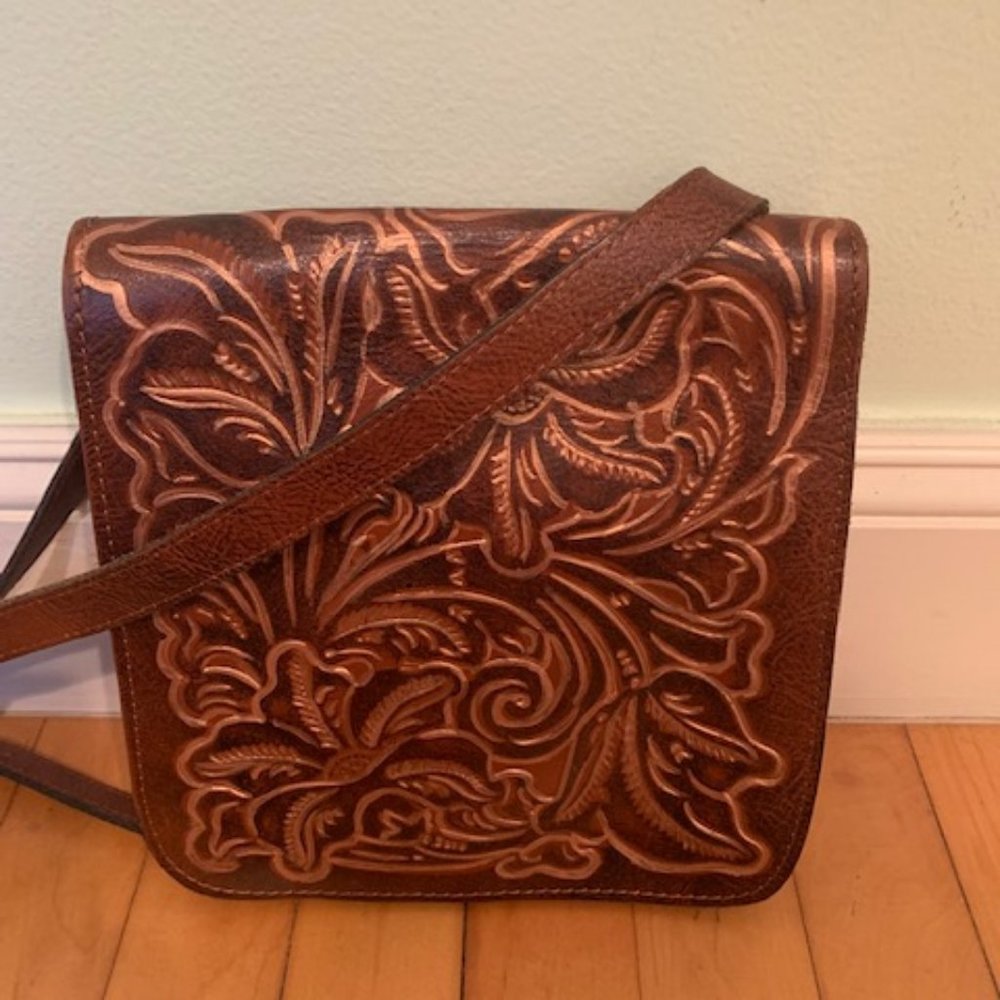 Patricia Nash tooled Leather Cross Body